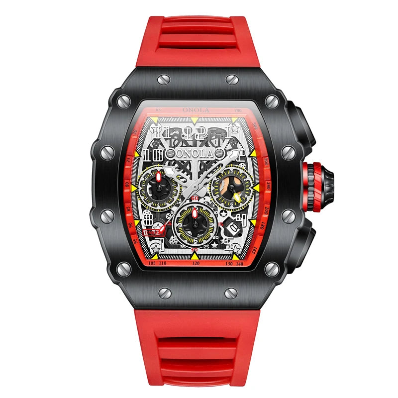 Montre à quartz originale pour homme, marque célèbre, en acier inoxydable, avec tonneau, étanche, haute qualité, offre spéciale