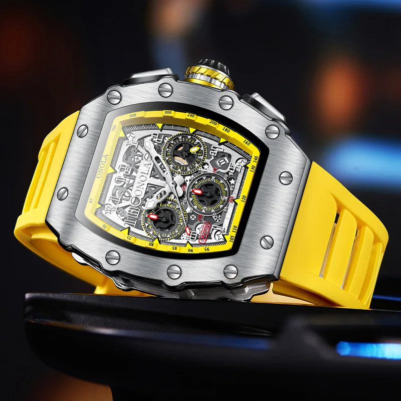 Montre à quartz originale pour homme, marque célèbre, en acier inoxydable, avec tonneau, étanche, haute qualité, offre spéciale