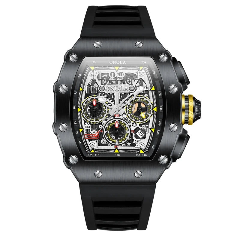 Montre à quartz originale pour homme, marque célèbre, en acier inoxydable, avec tonneau, étanche, haute qualité, offre spéciale
