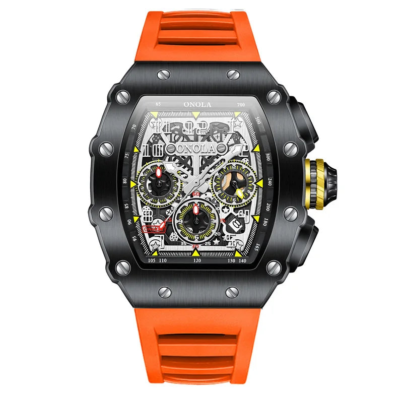 Montre à quartz originale pour homme, marque célèbre, en acier inoxydable, avec tonneau, étanche, haute qualité, offre spéciale