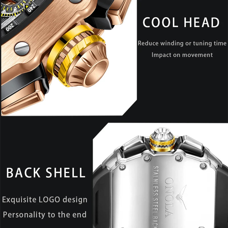 Montre à quartz originale pour homme, marque célèbre, en acier inoxydable, avec tonneau, étanche, haute qualité, offre spéciale