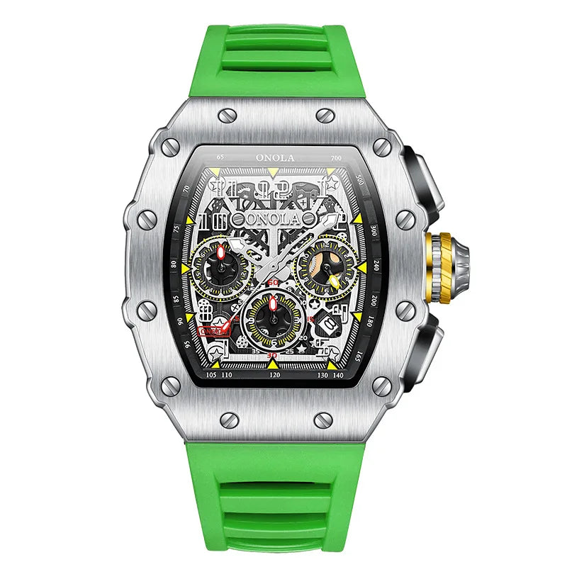 Montre à quartz originale pour homme, marque célèbre, en acier inoxydable, avec tonneau, étanche, haute qualité, offre spéciale
